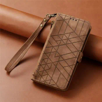 For TCL 10 LITE 10L 205 L10 Pro 4X 5g T601DL Phone Case Faux Suede Marble Leather Wallet Cases For TCL 305i Flip Cover