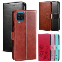 Leather Case For Samsung Galaxy A12 SM-A125F Funda Cover Flip Case Magnet Wallet Protect For Samsung A12 чехол Phone Shell Capa