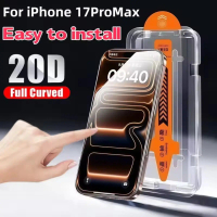 Pelindung Skrin Bebas Habuk, Kaca Bajaan, Untuk iPhone 17 Pro Max, 17Pro, 17Air, 16ProMax, Privasi,