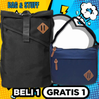 TAS RANSEL PRIA- BELI 1 GRATIS 1 -GALVION TAS PUNGGUNG PRIA+GRATIS 1 TAKAGI TAS SELEMPANG WARNA ACAK