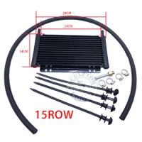 Oil Cooler Aluminum Transmission Oil Cooler 12Row 15Row 17Row Automatic Stacked Plate Oil Cooler Radiator