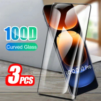 3Pcs For vivo iQOO 12 Pro 5G Safety Curved Tempered Glass iQOO12Pro iQOO12 Pro Pro12 12Pro V2329A 2023 6.78in Screen Protectors
