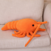 LZD Chú Gấu Bobby Sáng Tạo Hài Hước Lớn Tôm Hùm Lớn Gối Búp Bê Đồ Chơi Sang Trọng Búp Bê Máy Gắp Lớ