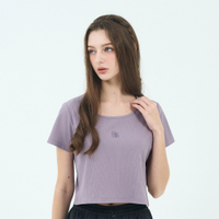 GIORDANO 女裝SORONA坑紋上衣 Spring Adventure系列 - 63 灰脊紫
