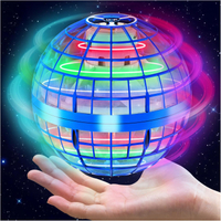 Flying Orb Ball Toy - Hover Ball with RGB Light Magic Hand Controlled Floating Boomerang Ball Galact