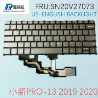US IND backlight laptop keyboard for LENOVO IDEAPAD S540-13 New PRO-13 2019-2020 laptop GRAY SN20V27073