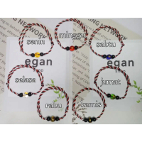 GELANG TRIDATU KHAS BALI BATU CAKRA HARI KELAHIRAN SENIN SELASA RABU KAMIS JUMAT SABTU MINGGU