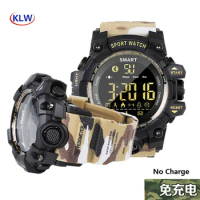 EX16S Smart Watch 5ATM Waterproof Military Men's Tough Guy Camouflage Field Step 12 Months Standby Smartwatch For Ios Android