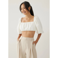Love, Bonito - Atasan Wanita - Felly Square Neck Puff Sleeve Top