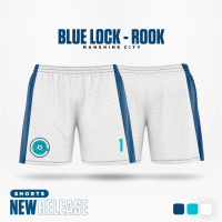 Áo thun/quần short thể thao nam/nữ họa tiết anime Blue Lock (Man Shine City), có tùy chỉnh tên và số