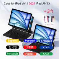 Magic Keyboard Case For iPad Air Pro 11 Generation 2024 Newest Smart Multi-Touch Trackpad Backlits case for iPad Air13 2024