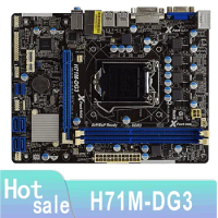 H71M-DG3 Desktop Computer Motherboard LGA 1155 DDR3 H61 LGA1155 Desktop Mainboard SATA II Used