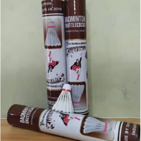 Shuttlecock Superman Coklat / Shuttlecock Badminton Superman Coklat / Kok Bulu Tangkis Superman Cokl