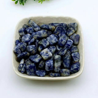 天然藍點石碎石水晶消磁石 魚缸石 花盆裝飾裝修佛教擺件