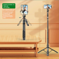 Tripod Bluetooth Tongsis L16 3 in 1 - Selfie Stick + Tripod + Remote dengan Adaptor 1/4, Ringan & Ku