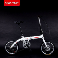 Sanhema 16 20 inch folding variable speed disc ke childrens and boys mini bike portable bicycle zr1P