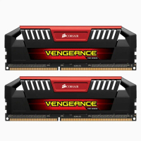 หน่วยความจำ Corsair VENGEANCE Pro, 16GB (2x 8GB), DDR3 OC 2400MHz, CMY16GX3M2A2400C11R, สีแดง