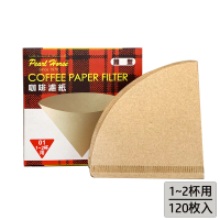 【生活King】日本寶馬牌錐型咖啡濾紙/濾袋-120枚入(1~2杯用)