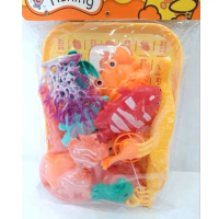 mainan anak mancing pancing edukasi ikan set laki perempuan pancingan fishing game kantong (09050223
