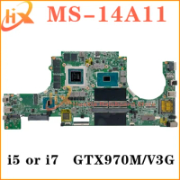 Mainboard For MSI GS40 MS-14A11 Laptop Motherboard i5 i7 6th Gen GTX970M/V3G DDR4