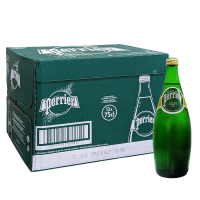【Perrier 沛綠雅】氣泡天然礦泉水玻璃瓶裝-750mlx12入/箱(法國平行輸入)