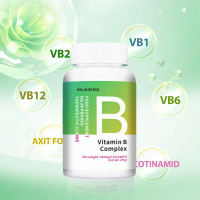 Pelbagai tablet vitamin B kompleks, termasuk B1, B2, B6 dan B12; produk asli untuk lelaki dan wanita