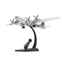 1/144 B-29 Superfortress Enola Gay Bomber Metal Model Kits Little Boy with Stand WWII Warplane Dieca