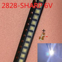 50PCS For Sharp LED Backlight High Power LED 0.8W 2828 6V Cool white 43LM GM2CC3ZH2EEM TV Application FOR SHARP