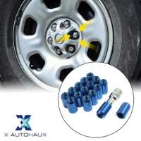 X Autohaux Car Wheel Rims Lug Nut Caps Screw Locking Racing 16/20PCS M12x1.5mm Anti-Theft Nuts Bolts For Acura Tools Accessories