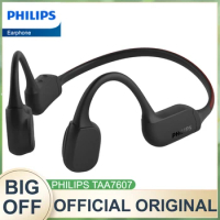 Philips TAA7607 Bone Conduction Bluetooth Headphone Wireless Running Riding Earphone LED Light HD Call Noise Reduction Headset