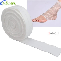 1 Roll Elastic Net Wound Dressing Net Tubular Bandage Mesh Tubing Tubular Gauze Fix Breathable Bandage Retainer for Adults Ankle