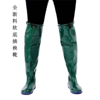 【免運】水田鞋 女高筒插秧鞋 男長筒雨靴 軟底水靴 雨鞋 防滑高腰水鞋 捕魚過膝膠鞋
