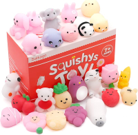 Mochi Squishys Toys 25pcs  Kawaii Squishies Easter Basket Stuffers Easter Egg Fillers Easter Gifts f