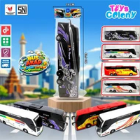 Mainan Kendaraan Miniatur Bus UHD/AKAP/JetBus 6 Roda | Livery Bus PO Haryanto, Sinar Jaya, Arimbi, R