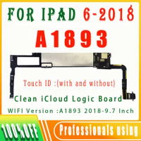 100% Original Clean ICloud For iPad 6 9.7 2018 WIFI A1893 Motherboard 32G 64G 128G Original Replaced IOS Installed Clean Main Bo