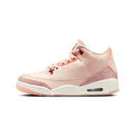 【NIKE 耐吉】休閒鞋 Air Jordan 3 Valentines Day W 情人節 寶石 爆裂紋 粉白 女鞋 男女段 HJ0178-600