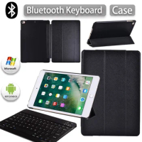 For Apple IPad Air 1 2 3 4 5 /iPad 5th 6th 7th 8th 9th /Mini 1 2 3 4 5 /iPad Pro 11/10.5/9.7 Tri-fold Tablet Stand Case+Keyboard