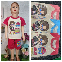 SETELAN BAJU ANAK PEREMPUAN VIRAL MOTIF UBUR UBUR IKAN LELE SEMANGAT LEE/KAOS ANAK PEREMPUAN UBUR UB