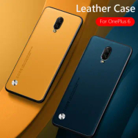 Luxury PU Leather Case For Oneplus 6 6T 5 5T OnePlus6 OnePlus6T OnePlus5T Matte Cover Silicone ShockProof Phone Cases Fundas