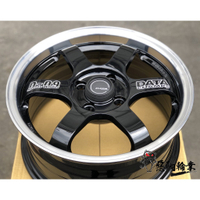 【惡駒輪業】全新鋁圈 DATA M6 15吋 4孔100 4孔108 7J 亮黑+拋光唇邊 另有16吋/17吋/18吋