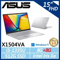 【ASUS】VivoBook 15吋 X1504VA-0031S1335U (i5-1335U/8G+8G/512G)