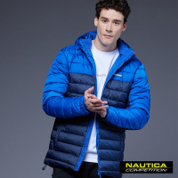 Nautica男裝 COMPETITIO防寒連帽保暖外套-藍色