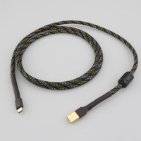 Hifi USB Cable USB Type C To B Audio Data Cable For USB DAC Mobile Cell Phone Tablet Handcrafted