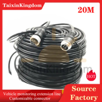 20m anti-interference shielding line of 4P aviation head extension line directly supplied by vehicle monitoring source plant