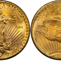 1928 United States OF AMERICA Statue Of Liberty Twenty Dollars Saint Gaudens Double Eagle with motto Brass Metal Copy Coins