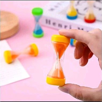 Harga per 4pcs Mainan anak edukasi jam pasir warna warni lucu murah pasir waktu kecil