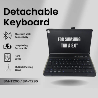 Case Keyboard Bluetooth For Samsung Galaxy Tab A 8.0 inch Flip Casing Leather Folio Book Cover Slim