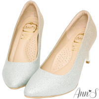 【Ann’S】高雅華麗2.0-漸層色調電鍍鞋跟尖頭高跟鞋7.5cm(金)