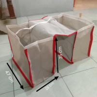 Tas motor Keranjang belanja obrok bronjong Kanvas/Tas laundry/tas jok motor belakang Kanvas