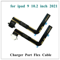 1Pcs For iPad 9 9th 2021 10.2 Inch Charger Charging Port Connector Plug Dock Flex Cable A2602 A2603 A2604 A2605 Replacement Part